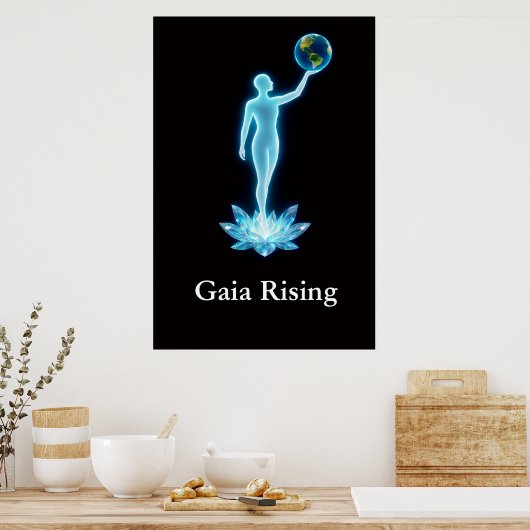 Gaia Rising Wall Art / Poster (Keuken)