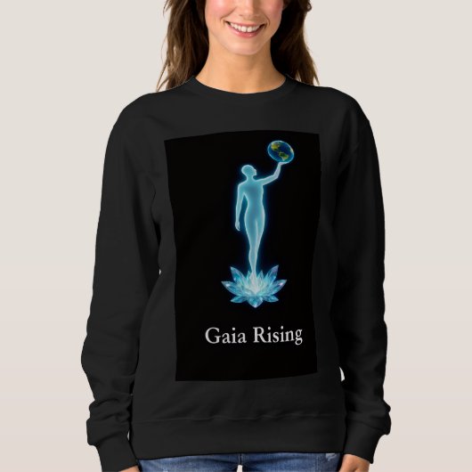Gaia Rising Womens Sweatshirt (Voorkant)