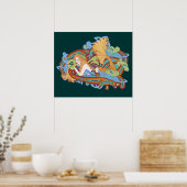 Gaia's Keltische Golf Poster (Keuken)