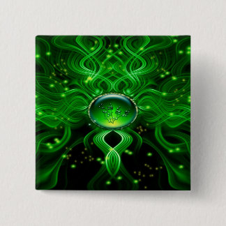 Gaia's Life Stream Vierkante Button 5,1 Cm