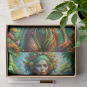 Gaia's Ontwakende Levendige Natuur Godin Decoupage Tissuepapier (Geschenk)