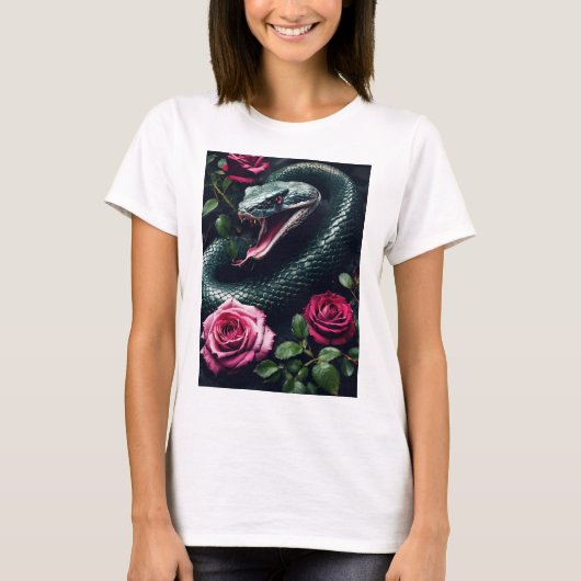 "Gaia's Serpent Embrace T-shirt" T-shirt (Voorkant)