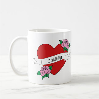 Gàidhlig in love heart Scottish Gaelic Koffiemok