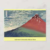 Gaifu kaisei door Katsushika, Hokusai Ukiyoe Briefkaart (Voorkant)