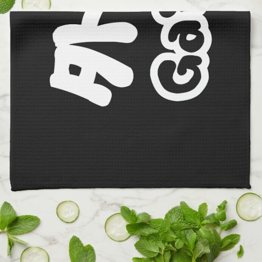 Gaijin 外 人 | Kanji Nihongo Japans Taal Theedoek (Gevouwen)