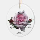 GAIL QUOTE CERAMIC KERAMISCH ORNAMENT (Links)