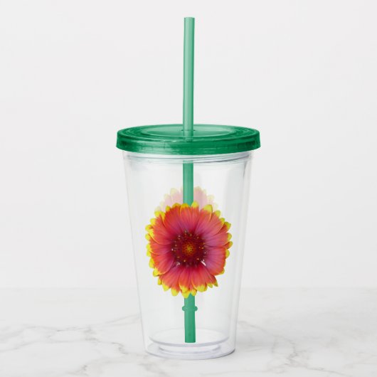 Gaillardia 1 acryl drinkbeker (Voorkant)