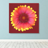 Gaillardia 1 canvas afdruk (Insitu (Houten vloer))