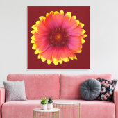 Gaillardia 1 canvas afdruk (Insitu (Woonkamer))