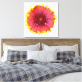 Gaillardia 1 canvas afdruk (Insitu (Slaapkamer))