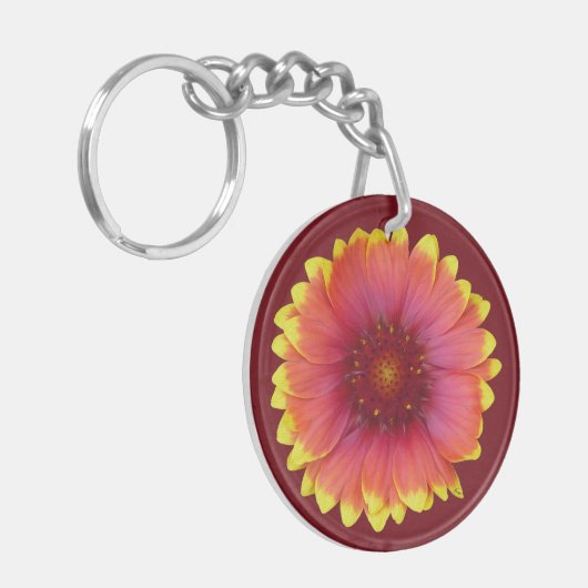 Gaillardia 1 sleutelhanger (Voorkant Links)