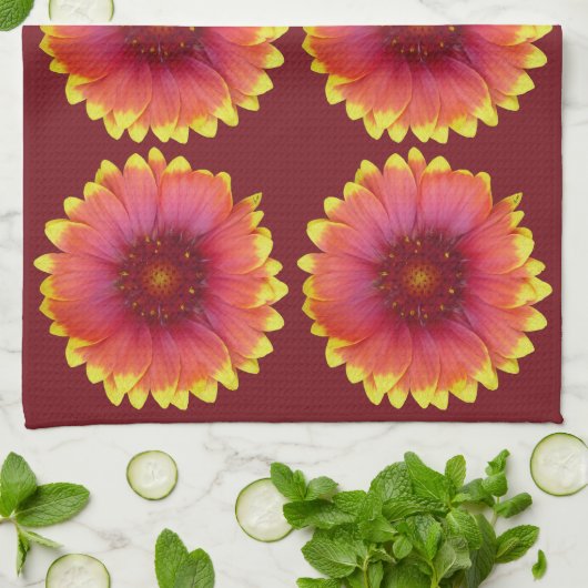 Gaillardia 1 theedoek (Gevouwen)