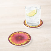 Gaillardia 1 zandsteen onderzetter (Zijkant)