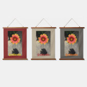 Gaillardia Flower and Shadow Floral Photographic Hangend Wandkleed (Driedubbel)