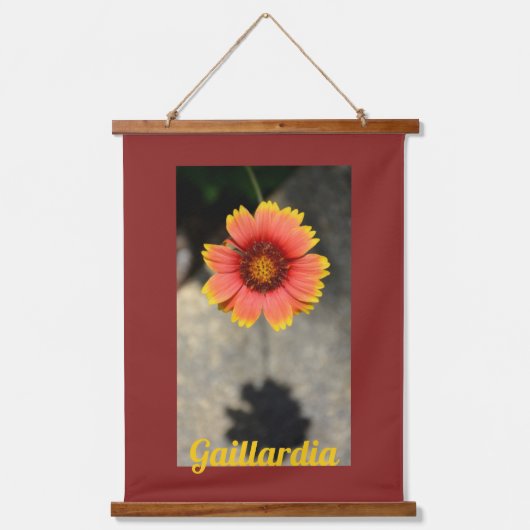 Gaillardia Flower and Shadow Floral Photographic Hangend Wandkleed (Voorkant)