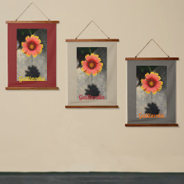 Gaillardia Flower and Shadow Floral Photographic Hangend Wandkleed