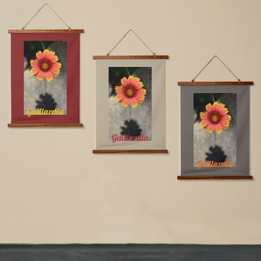 Gaillardia Flower and Shadow Floral Photographic Hangend Wandkleed