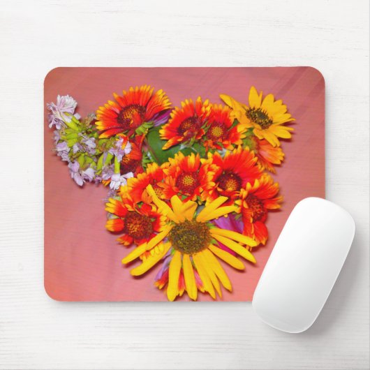 Gaillardia Flower Mix Mousepad Muismat (Met muis)