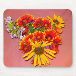 Gaillardia Flower Mix Mousepad Muismat