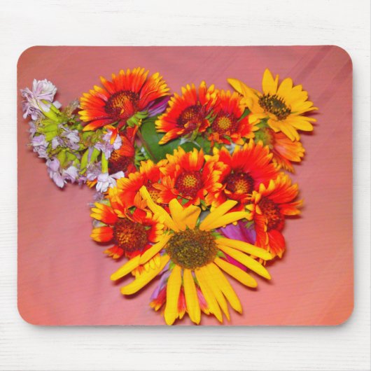 Gaillardia Flower Mix Mousepad Muismat (Voorkant)