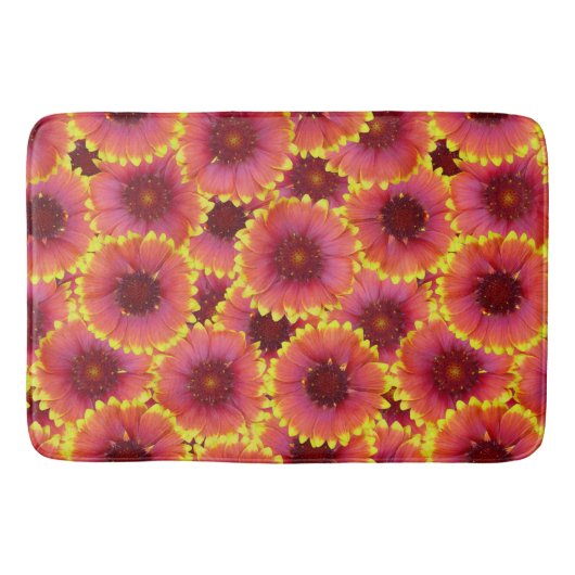 Gaillardia Seamless Patroon Badmat (Voorkant)