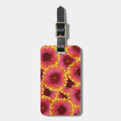 Gaillardia Seamless Patroon Bagagelabel (Voorkant verticaal)