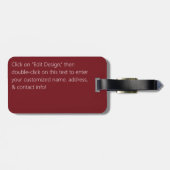 Gaillardia Seamless Patroon Bagagelabel (Achterkant horizontaal)