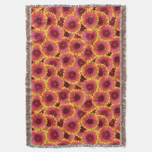 Gaillardia Seamless Patroon Deken (Voorkant Verticaal)