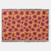 Gaillardia Seamless Patroon Deken (Voorkant)