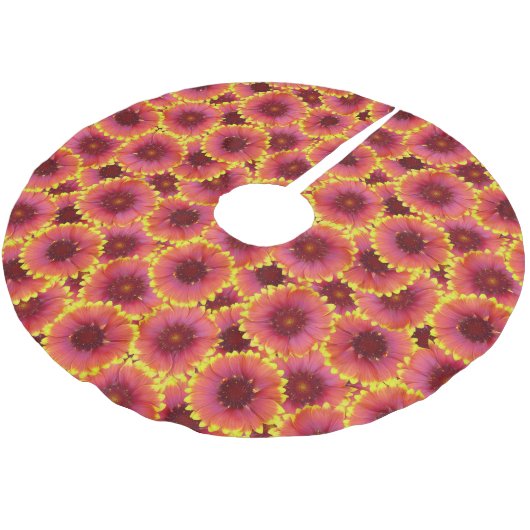 Gaillardia Seamless Patroon Kerstboom Rok (Gekanteld)