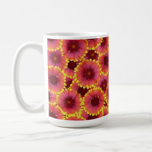 Gaillardia Seamless Patroon Koffiemok (Links)
