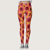 Gaillardia Seamless Patroon Leggings (Voorkant)