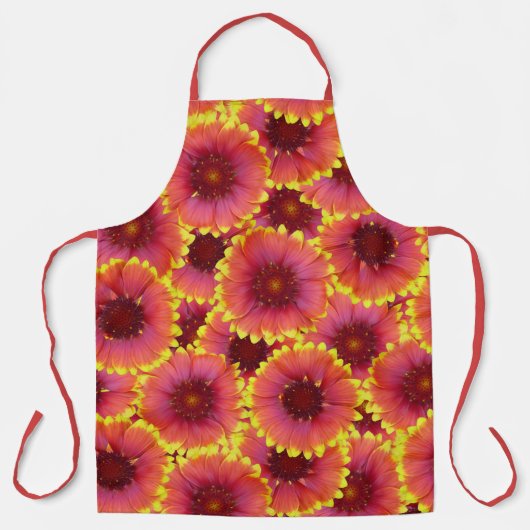 Gaillardia Seamless Patroon Schort (Voorkant)