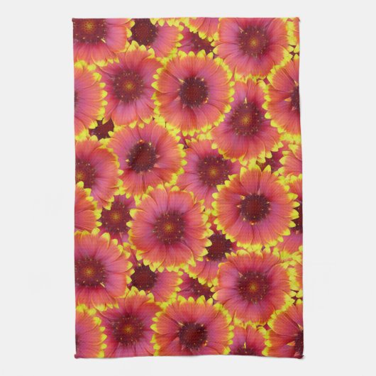 Gaillardia Seamless Patroon Theedoek (Verticaal)