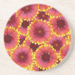 Gaillardia Seamless Patroon Zandsteen Onderzetter