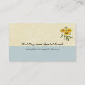 Gaillardia Sunflower Botanical Personalized Visitekaartje (Achterkant)