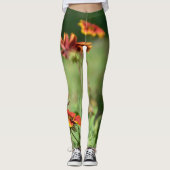 Gaillardia SunFlowers Wildflowers Bloemgroen Leggings (Voorkant)