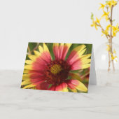 Gaillardia-Wenskaart Kaart (Gele Bloem)