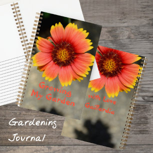 Gaillardia Zonnewiel van Oranje en Geel Tuinier Notitieboek