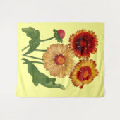 gaillardias print wandkleed (Voorkant (horizontaal))