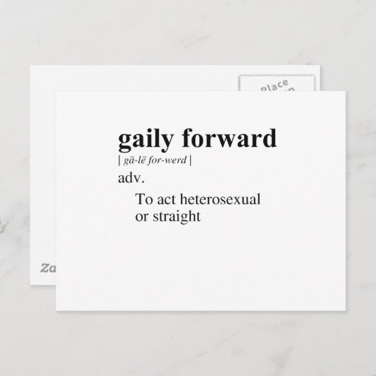 GAILY FORWARD BRIEFKAART (Voorkant / Achterkant)