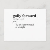 GAILY FORWARD BRIEFKAART (Voorkant)