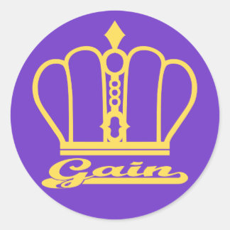 Gain decal ronde sticker