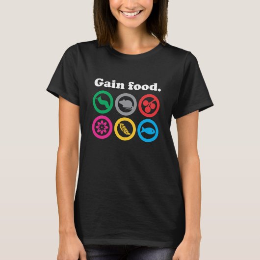 Gain Food - Wingspan Bird Board Game T-shirt (Voorkant)