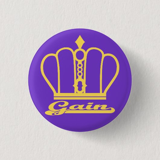 Gain logo ronde button 3,2 cm (Voorkant)