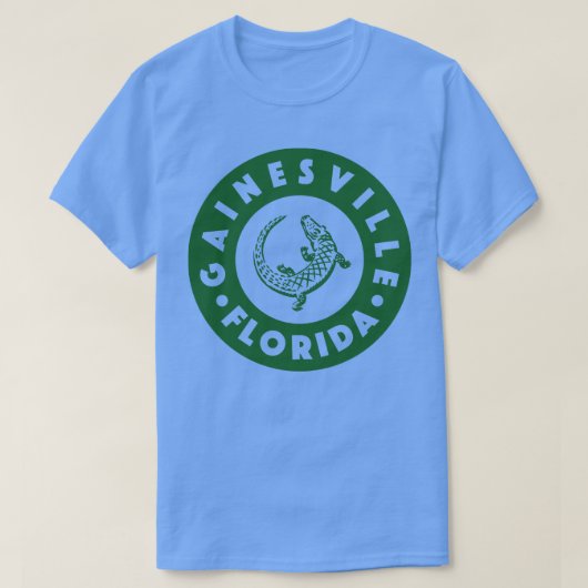 Gainesville Florida Circle Green T-shirt (Design voorkant)