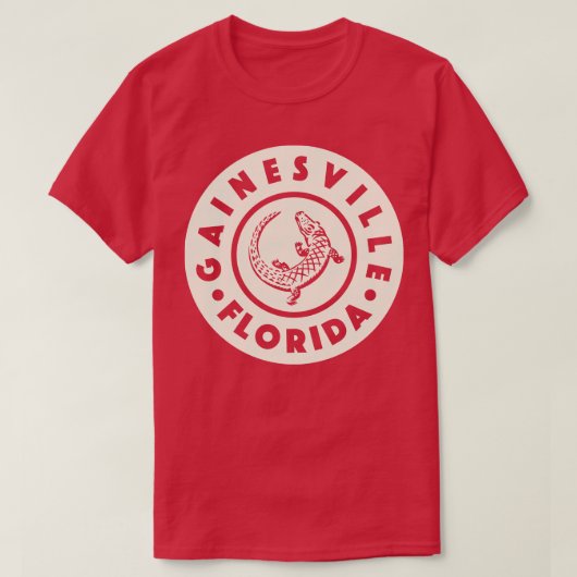 Gainesville Florida Circle Tan T-shirt (Design voorkant)