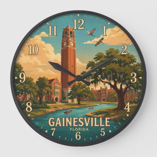 Gainesville Florida Grote Klok (Voorkant)