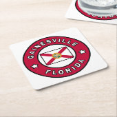 Gainesville Florida Kartonnen Onderzetters (Schuin)