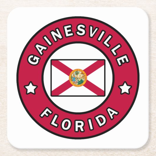Gainesville Florida Kartonnen Onderzetters (Voorkant)